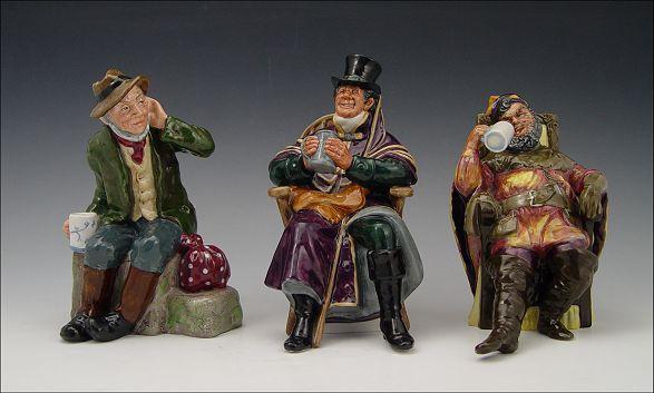 3 ROYAL DOULTON FIGURES: 1) The