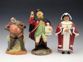 3 ROYAL DOULTON FIGURES: 1) Fa
