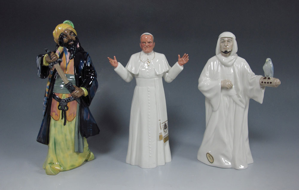 3 ROYAL DOULTON FIGURINES: ''Blue