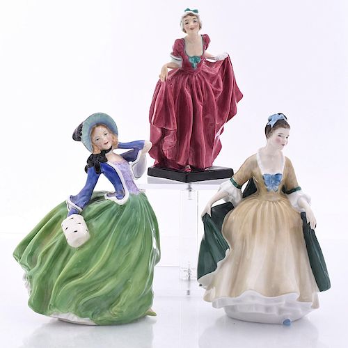 3 ROYAL DOULTON FIGURINES,