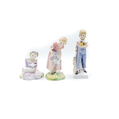 3 ROYAL DOULTON FIGURINES,