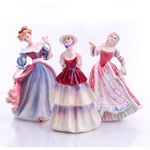 3 ROYAL DOULTON FIGURINES, PRETTY