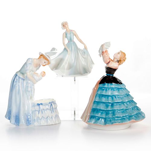 3 ROYAL DOULTON FIGURINES, PRETTY