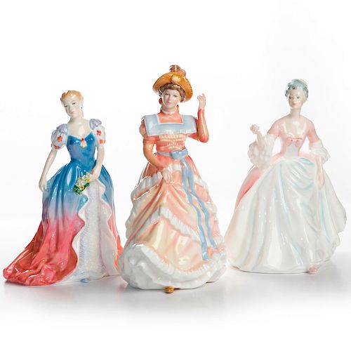 3 ROYAL DOULTON FIGURINES, PRETTY
