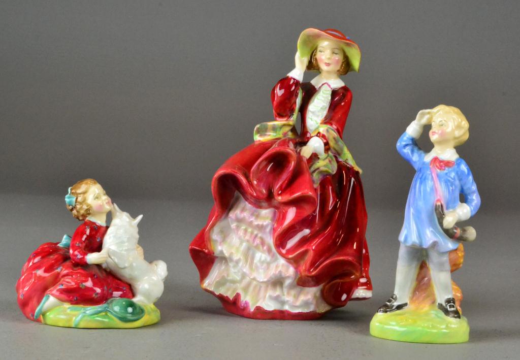 (3) Royal Doulton FigurinesTo