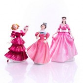 3 ROYAL DOULTON LADY FIGURINES