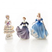 3 ROYAL DOULTON LADY FIGURINES