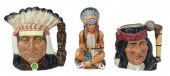 3) ROYAL DOULTON NATIVE AMERIC