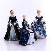 3 ROYAL DOULTON PRETTY LADIES