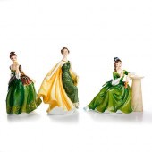 3 ROYAL DOULTON PRETTY LADIES