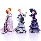 3 ROYAL DOULTON PRETTY LADY FI