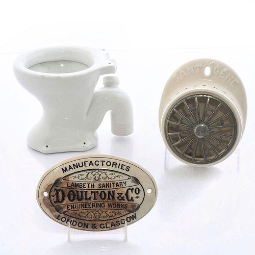 3 ROYAL DOULTON SANITARY SAMPLE