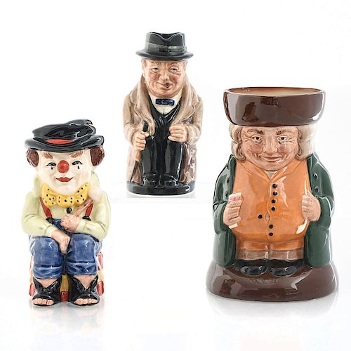 3 ROYAL DOULTON TOBY CHARACTER