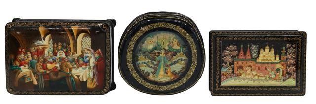 (3) RUSSIAN LACQUER FAIRY TALE