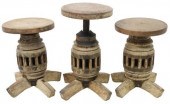 (3) RUSTIC ARCHITECTURAL WOOD
