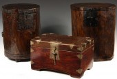 (3) RUSTIC CHINESE WOODEN CONT