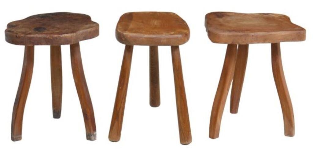 (3) RUSTIC FRENCH LIVE EDGE