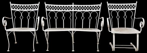 (3) SALTERINI PAINTED WROUGHT