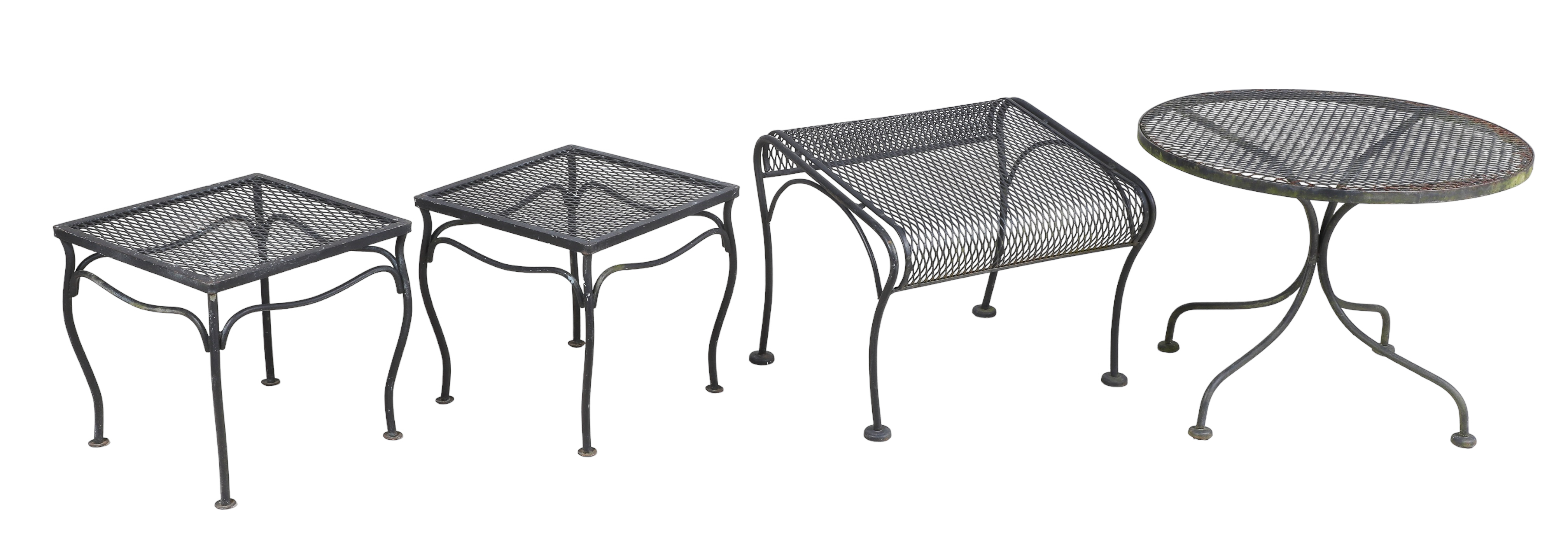 (3) Salterini style side tables,