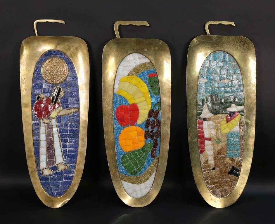 3 SALVADOR TERAN BRASS & GLASS
