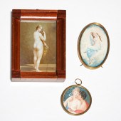 (3) SEMI-NUDE PORTRAIT MINIATU