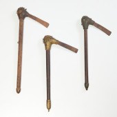 (3) SENUFO CEREMONIAL AXES Ivo
