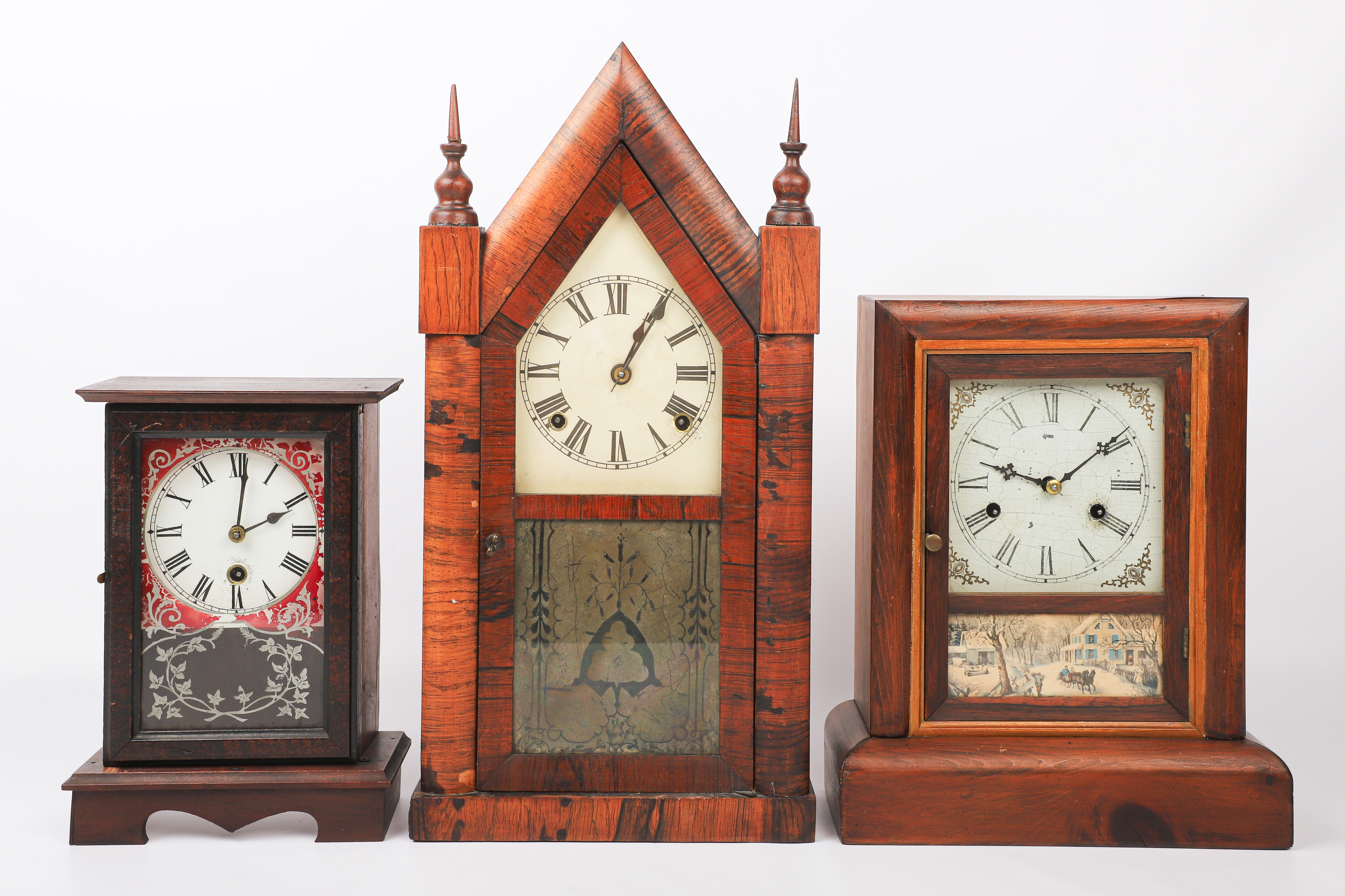 (3) Shelf clocks, c/o New Haven