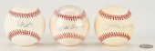3 SIGNED BASEBALLS, INCL. HANK