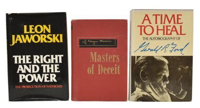 (3) SIGNED BOOKS, GERALD FORD, J.