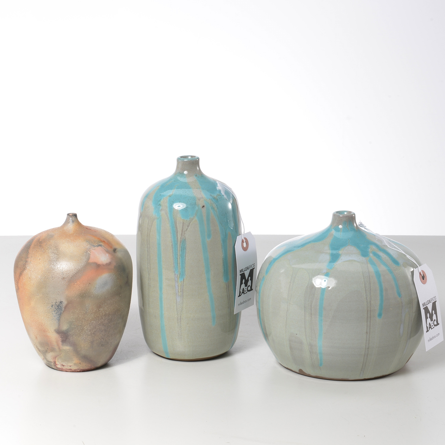 (3) SIGNED MODERNIST STUDIO POTTERY