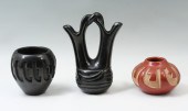 3 SIGNED NATIVE AMERICAN POTTE