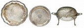 (3) SILVER PLATE ENTREE CHAFIN