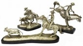 (3) SILVERED BRONZE WESTERN SC