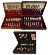 (3) SILVERPLATE FLATWARE SETS,