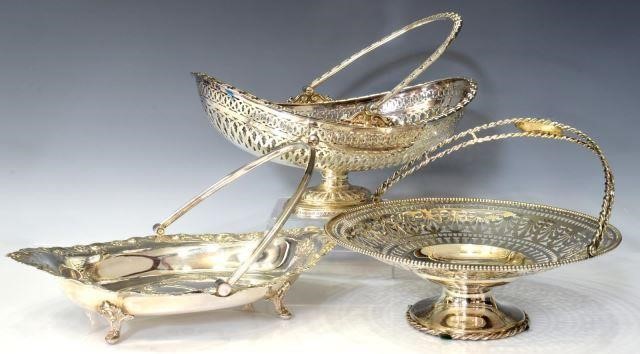 (3) SILVERPLATE TABLEWARE,