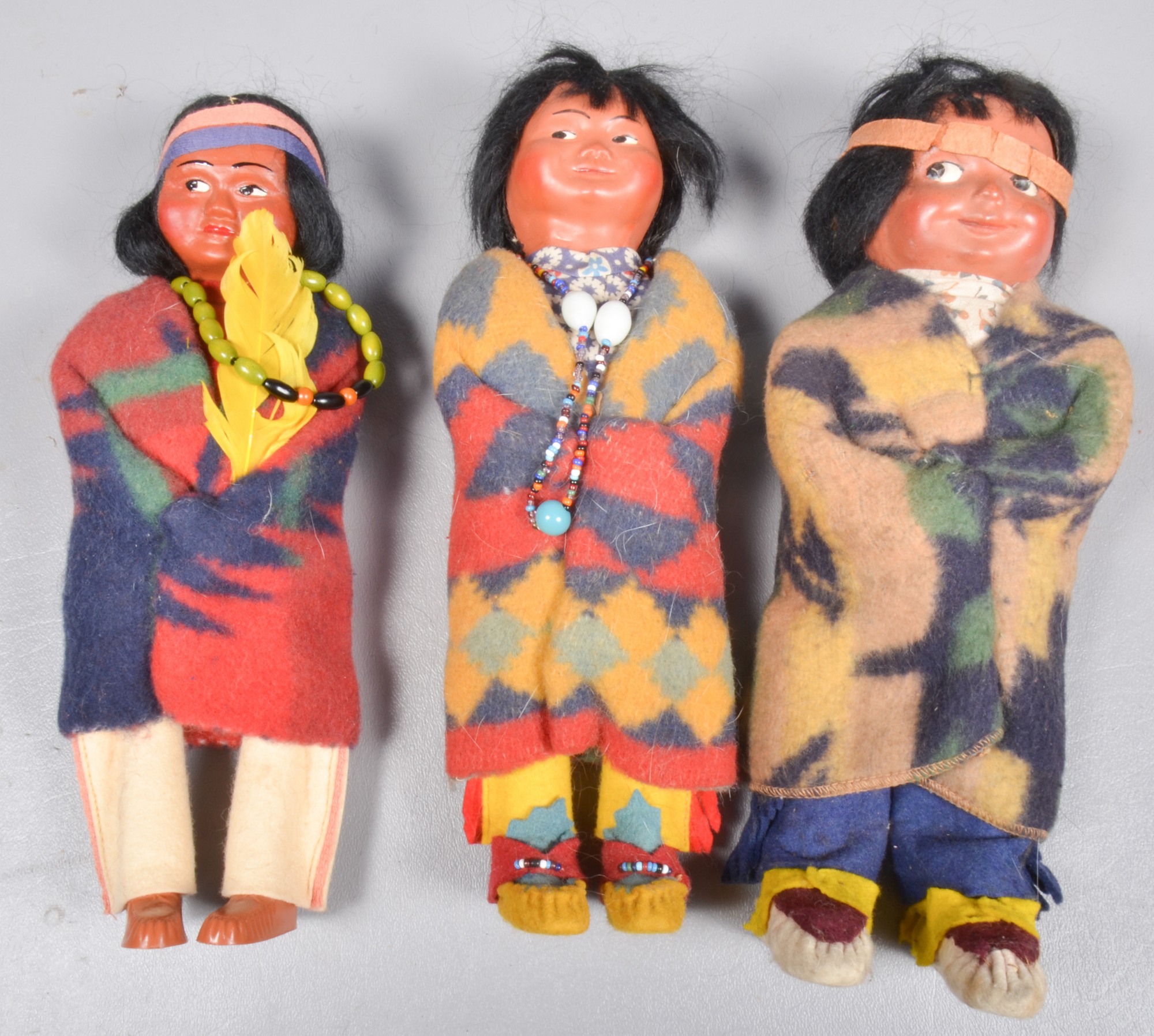 (3) Skookum dolls to include