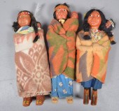 (3) Skookum dolls to include s