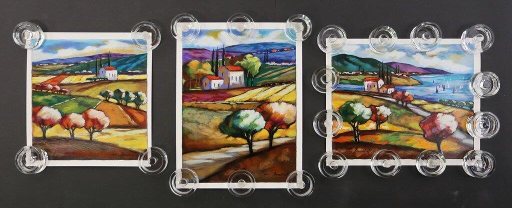 3 SLAVA BRODINSKY SERIGRAPHS