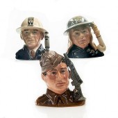 3 SM ROYAL DOULTON CHARACTER J