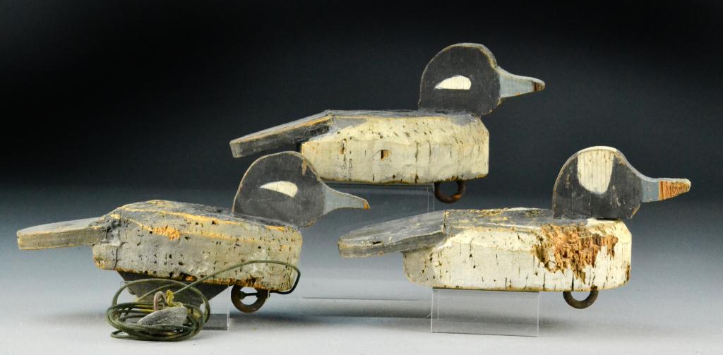 (3) Small Cork Duck DecoysSet of