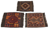(3) SMALL HAND-WOVEN KILIM RUG