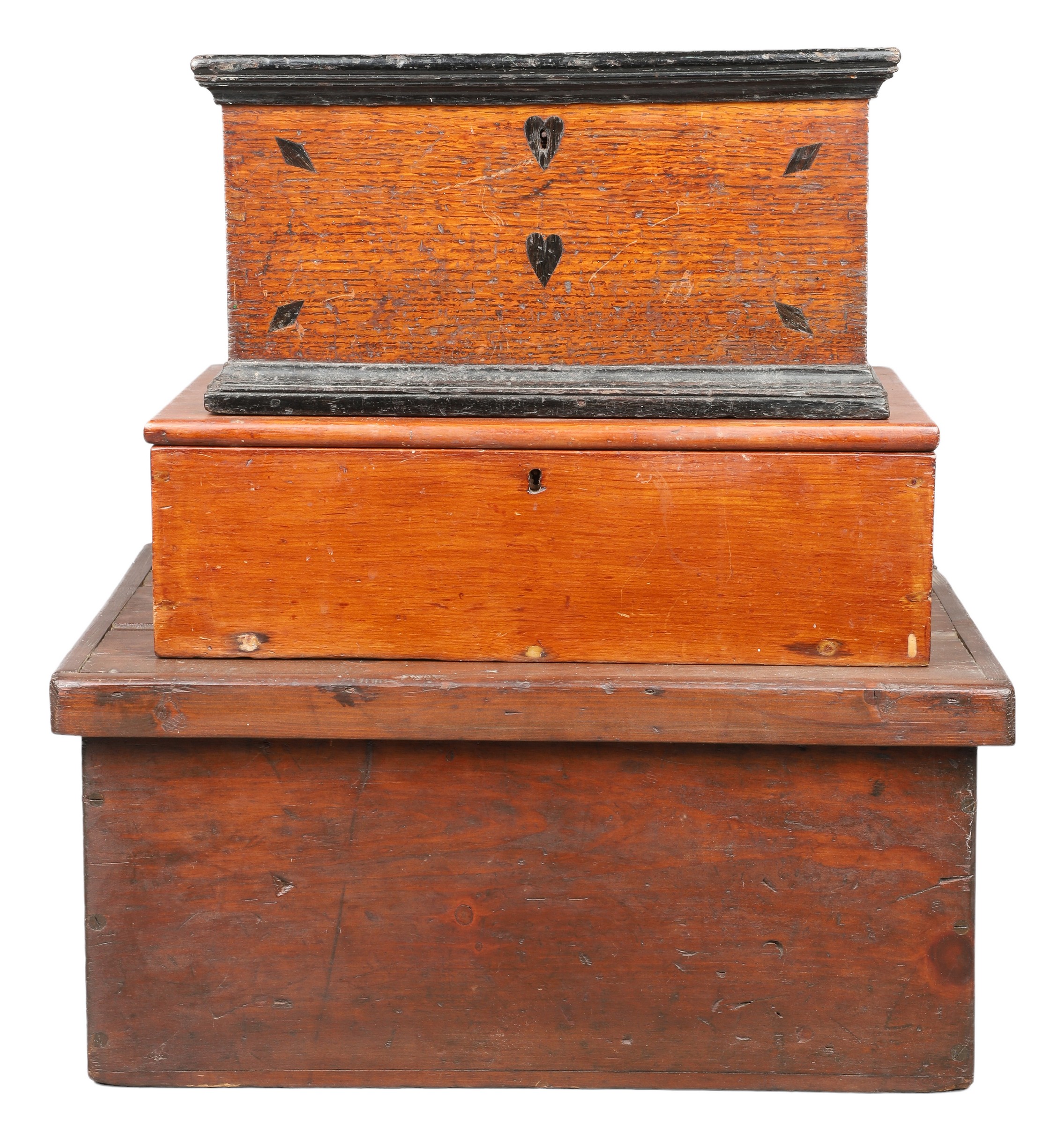 (3) Small tabletop boxes, (1)