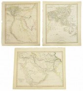 (3) SMITH'S ATLAS MAPS, EGYPT,