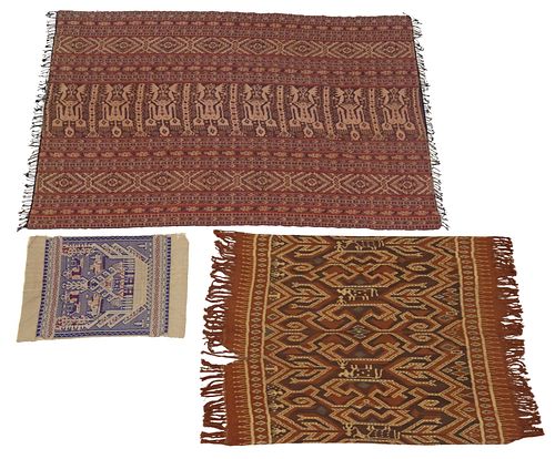 (3) SOUTHEAST ASIAN WOVEN TEXTILES,