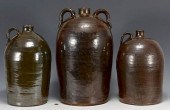 3 SOUTHERN STONEWARE JUGS, PRO