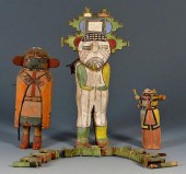 3 SOUTHWEST DOLLS, KACHINA STY
