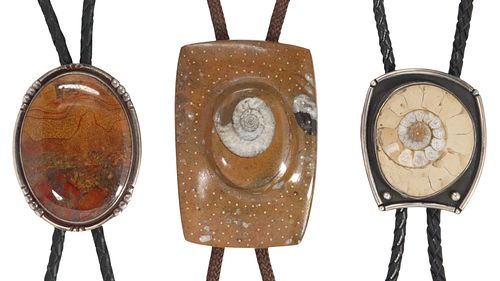 (3) SOUTHWEST SILVER AMMONITE