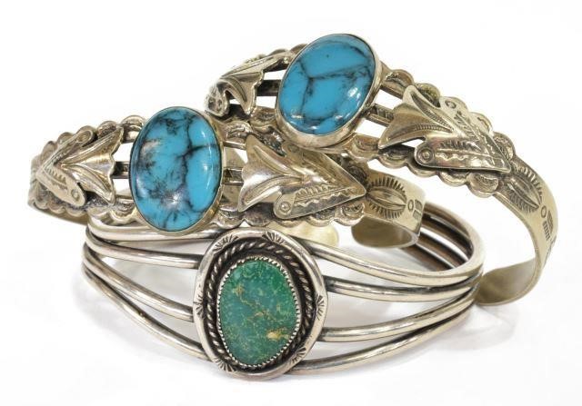 (3) SOUTHWEST SILVER & TURQUOISE