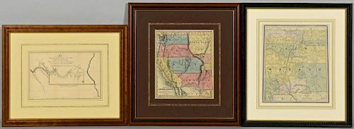 3 SOUTHWESTERN MAPS3 Framed