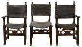 (3) SPANISH BAROQUE STYLE OAK